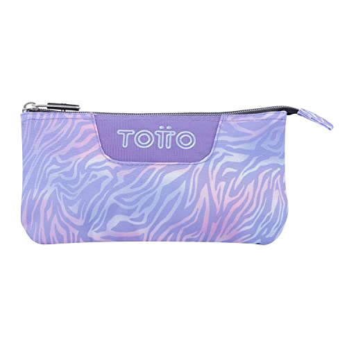 Totto Schulkoffer mit DREI Fächern, Zebra-Violett – Brett von Totto