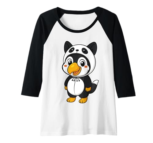Damen Kawaii-Tukan im Panda-Kostüm für Mädchen, Kinder, Tukan-Liebhaber Raglan Damen Kawaii-Tukan im Panda-Kostüm für Mädchen, Kinder, Tukan-Liebhaber Raglan von Toucan In Panda Costume Kawaii Design