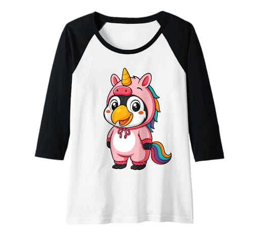 Damen Kawaii Tukan im Einhorn Kostüm für Mädchen Kinder Einhorn Raglan Damen Kawaii Tukan im Einhorn Kostüm für Mädchen Kinder Einhorn Raglan von Toucan In Unicorn Costume Kawaii Design