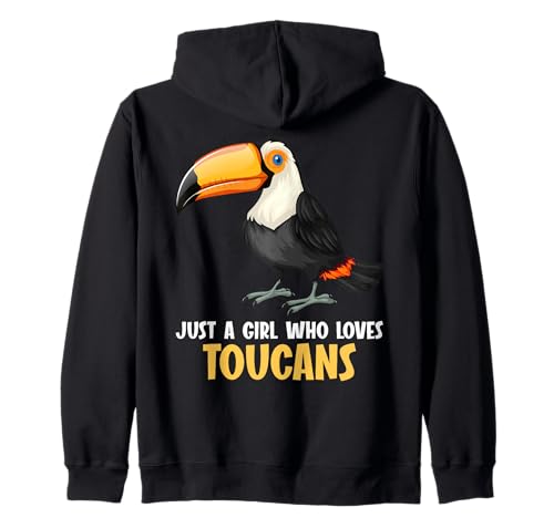 Nur EIN Mädchen, das Tukkanische Tukan liebt Kapuzenjacke Nur EIN Mädchen, das Tukkanische Tukan liebt Kapuzenjacke von Toucans Toucan Animal Outfits