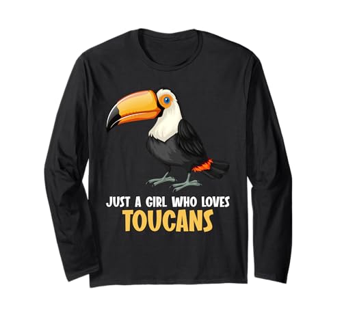 Nur EIN Mädchen, das Tukkanische Tukan liebt Langarmshirt Nur EIN Mädchen, das Tukkanische Tukan liebt Langarmshirt von Toucans Toucan Animal Outfits