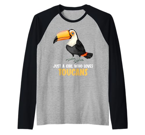 Nur EIN Mädchen, das Tukkanische Tukan liebt Raglan Nur EIN Mädchen, das Tukkanische Tukan liebt Raglan von Toucans Toucan Animal Outfits