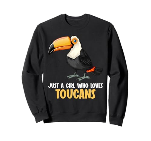 Nur EIN Mädchen, das Tukkanische Tukan liebt Sweatshirt Nur EIN Mädchen, das Tukkanische Tukan liebt Sweatshirt von Toucans Toucan Animal Outfits