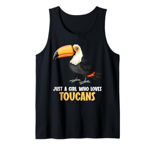 Nur EIN Mädchen, das Tukkanische Tukan liebt Tank Top Nur EIN Mädchen, das Tukkanische Tukan liebt Tank Top von Toucans Toucan Animal Outfits