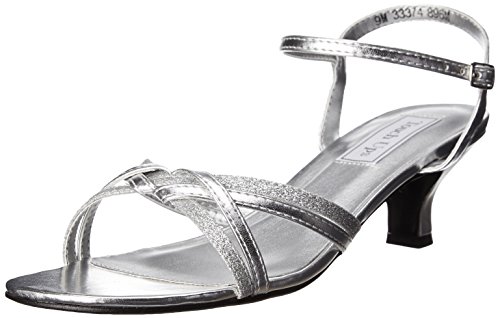 Touch Ups Women's Melanie Dress Sandal, Silver, 11 W US von Touch Ups