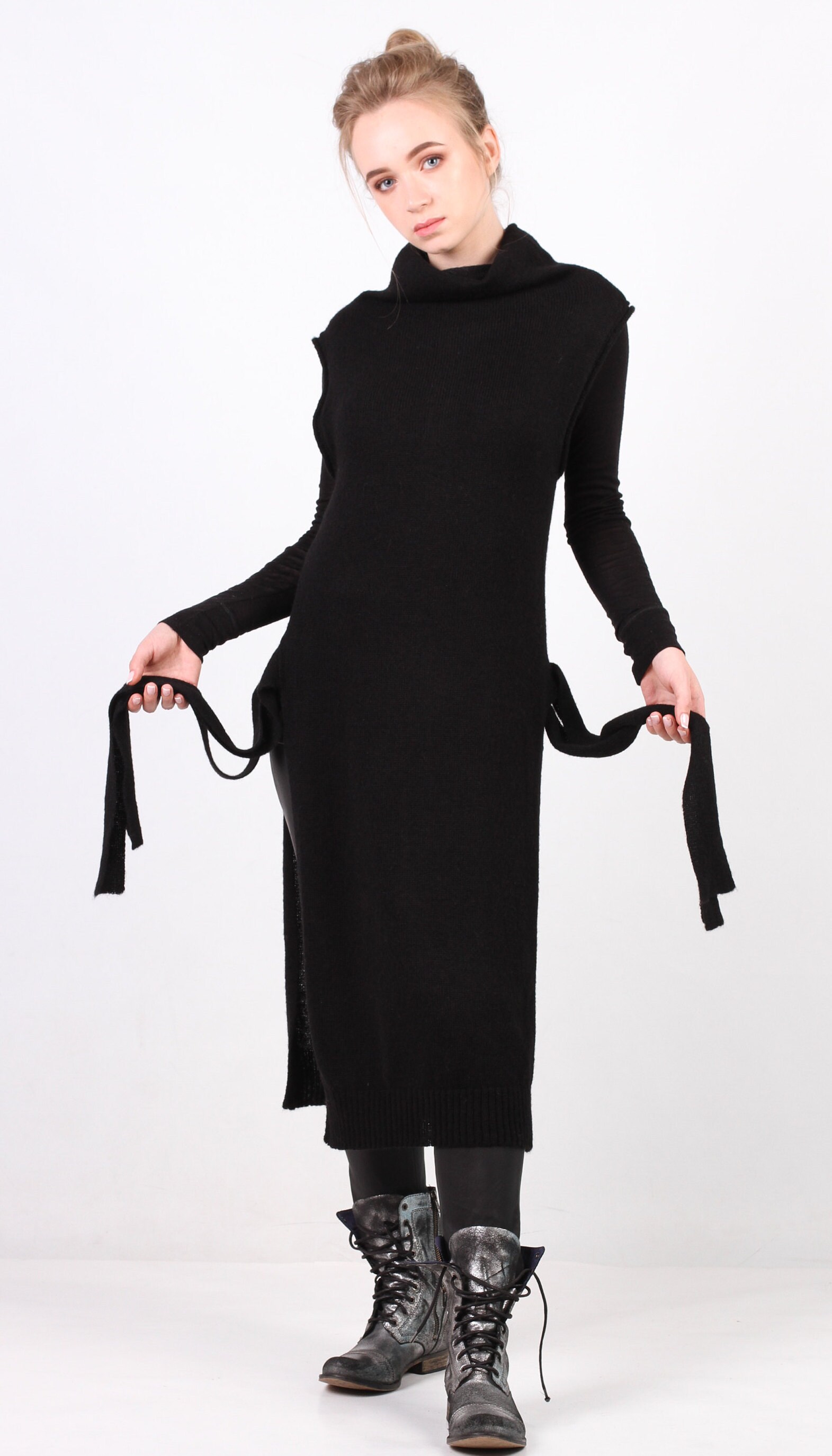 Fw 2020/21 Wolle Weste Schwarz Kaschmir Alpaka Mohair Gestrickte Damen Pullover Winter Casual Qualität Übergroße Warm Top 10 Trends von TouchMebyOKovalenko