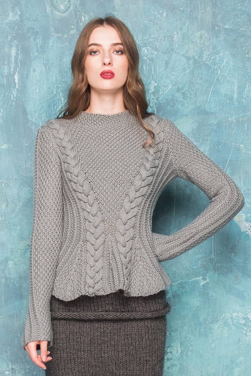 Wool Grey Handmade Elegant Geknittet Women Es Sweater Winter Casual Quality Pullover Warm Top 10 Trends 2019/2020 von TouchMebyOKovalenko