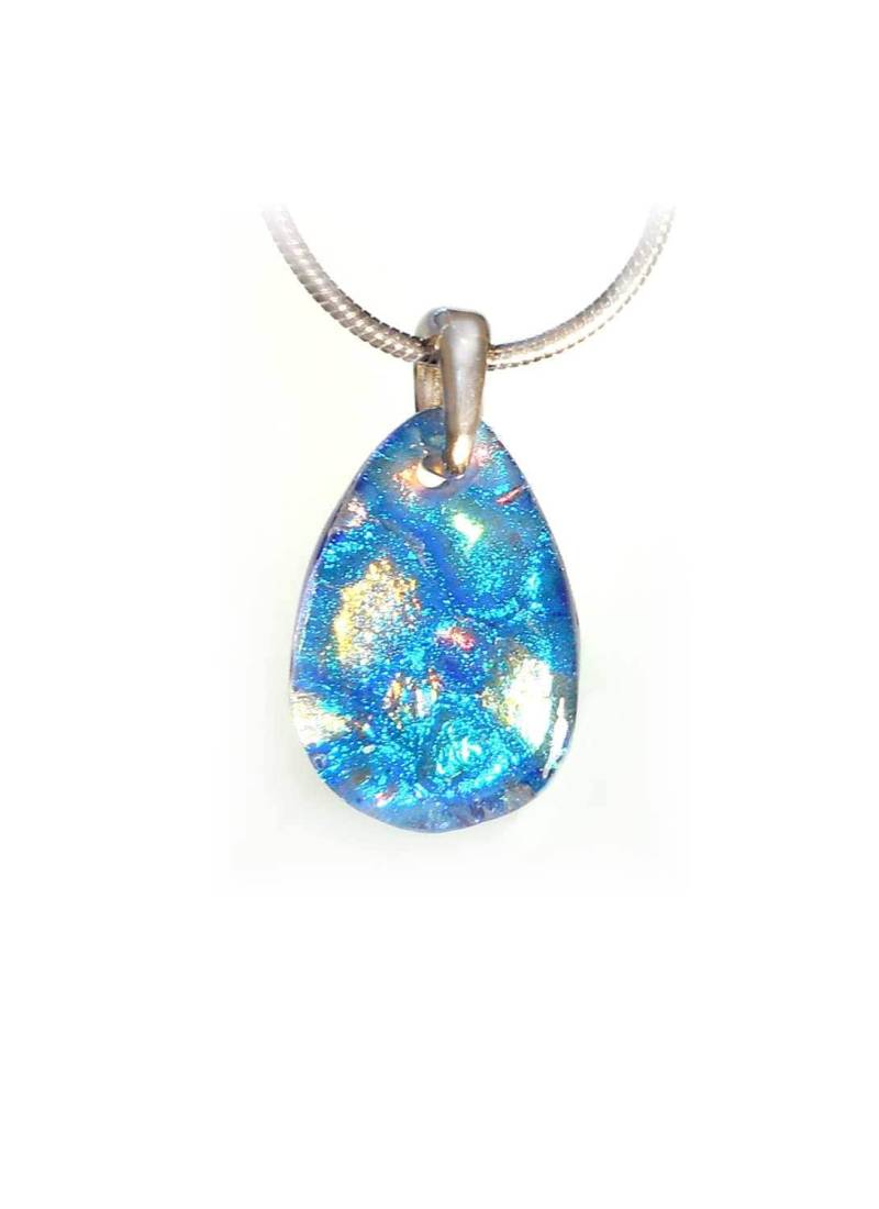 Ein Hauch Von Glas Dichroic Glashalskette Mit Einer Silbernen Kette Inklusive - Style # 5 in 14 Farben Ein Hauch Von Glas Dichroic Glashalskette Mit Einer Silbernen Kette Inklusive - Style # 5 in 14 Farben von TouchofGlassDichroic