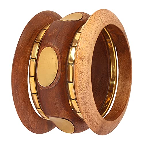 NEU! TOUCHSTONE-indische feine Verarbeitungskraft Natual Holz Messing Designer Schmuck Armbänder Armreif Set für Frauen. NEU! TOUCHSTONE-indische feine Verarbeitungskraft Natual Holz Messing Designer Schmuck Armbänder Armreif Set für Frauen. von Touchstone