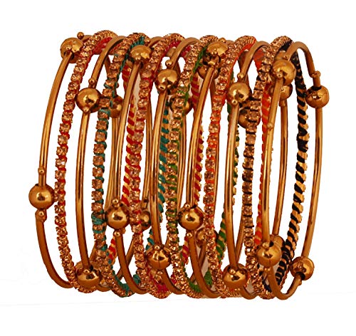 Touchstone Armreifkollektion bezaubernde Kunstseidenfäden Rhein Designer Schmuck Armreifen Armbänder für Damen 2.5 Set von 13 Mehrfarbig Touchstone Armreifkollektion bezaubernde Kunstseidenfäden Rhein Designer Schmuck Armreifen Armbänder für Damen 2.5 Set von 13 Mehrfarbig von Touchstone