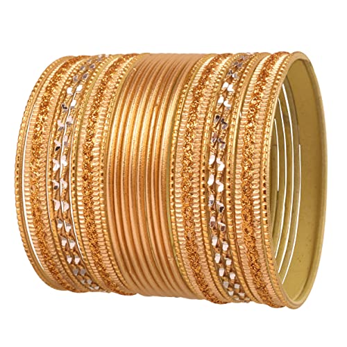 Touchstone „Bunte 2 Dutzend Armreif Kollektion“ Indische Bollywood Legierung Metall Texturierte Goldene Designer Schmuck Armreif Armbänder. Set von 24. In einem antiken Goldton für Frauen Touchstone „Bunte 2 Dutzend Armreif Kollektion“ Indische Bollywood Legierung Metall Texturierte Goldene Designer Schmuck Armreif Armbänder. Set von 24. In einem antiken Goldton für Frauen von Touchstone