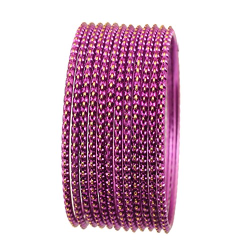 Touchstone Dutzend Armreifkollektionen, hervorragend lasergeschnittene Designerschmuck-Armreifen aus Metall für Damen 2.37 Lila Touchstone Dutzend Armreifkollektionen, hervorragend lasergeschnittene Designerschmuck-Armreifen aus Metall für Damen 2.37 Lila von Touchstone