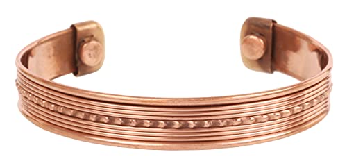 Touchstone Handgefertigtes Kupfer-Magnethandgeschmiedet mit massivem und dickem tibetischem Spiral-Eye-Catching-Muster, minimalistische Eleganz, reines Kupfer-Armband in zwei Tönen. Touchstone Handgefertigtes Kupfer-Magnethandgeschmiedet mit massivem und dickem tibetischem Spiral-Eye-Catching-Muster, minimalistische Eleganz, reines Kupfer-Armband in zwei Tönen. von Touchstone