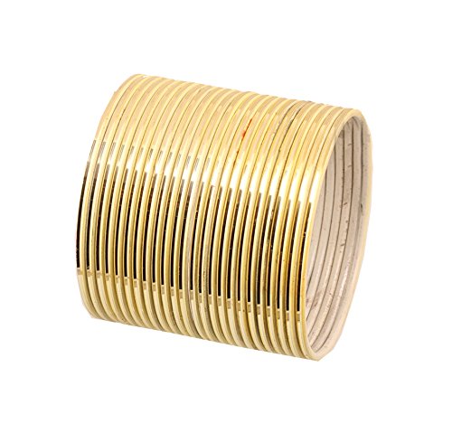 Touchstone Ziemlich attraktiv aussehen schöne Handgelenk Füller dünne Metallarmbänder für Damen 2.37 Set 2 Beige Farbe von Touchstone