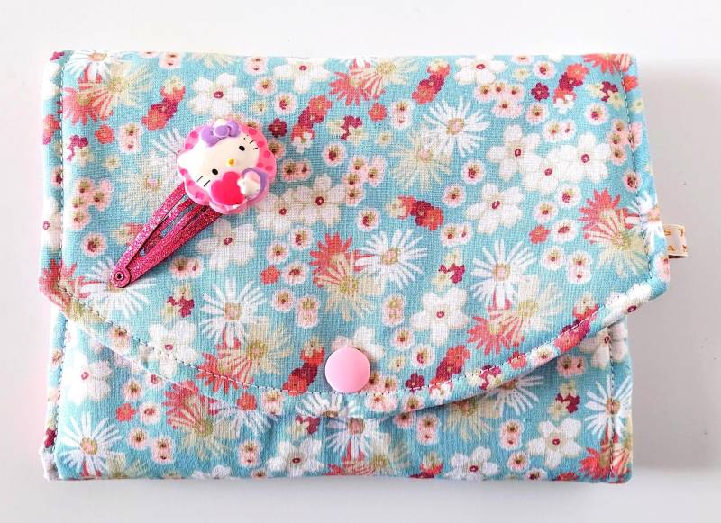 Haarspangentasche Aus Mintgrünem Liberty-stoff - Geschenk Für Kleine Mädchen Handgefertigt in Frankreich von ToudouxDeLaMaitresse