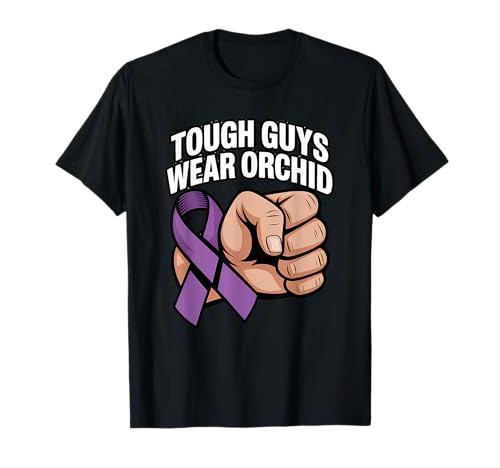 Harte Jungs tragen Orchid Awareness T-Shirt von Tough Guys Wear Orchid Awareness By NKR