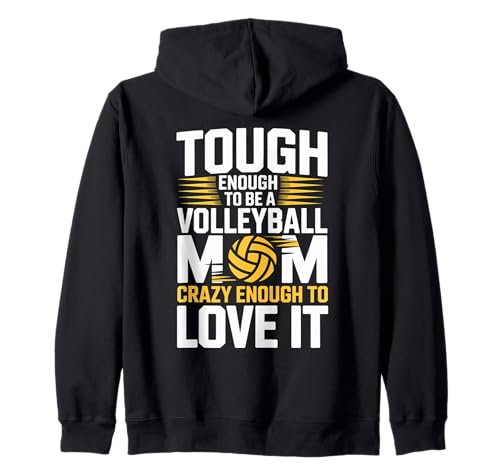 Hart genug, um eine Volleyball-Mama zu Sein, verrückt genug, um es zu lieben Kapuzenjacke Hart genug, um eine Volleyball-Mama zu Sein, verrückt genug, um es zu lieben Kapuzenjacke von Tough Volleyball Mom Crazy Love Gear