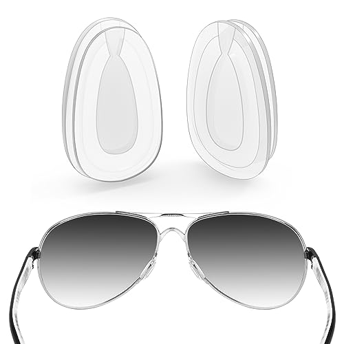 ToughAsNails Ersatz-Nasenpads für Oakley Holbrook Metal OO4123 Sonnenbrille, 1 Paar transparente Nasenpads, Einheitsgröße von ToughAsNails