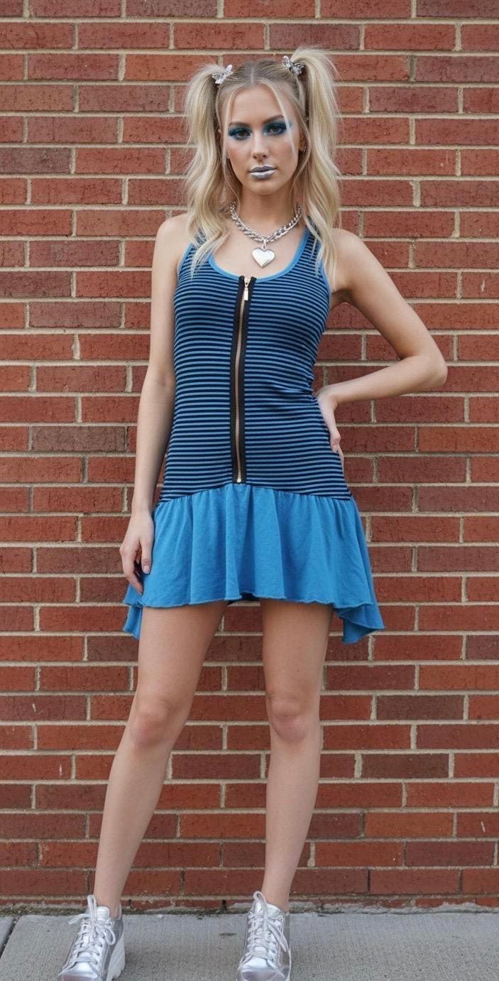 Restposten Y2K Zipper Tank Kleid Größe S Restposten Y2K Zipper Tank Kleid Größe S von ToughLuvShop