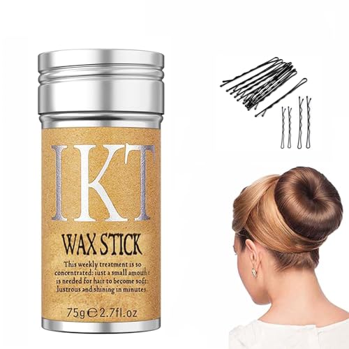 Damen Haarwachs Stick, Haarstyling Wachs Stick, Modellierung Haar Pomade für Perücken Babyhaar Frizz Flyaways krauses, Hair Styling Rand Edge Kontrolle Glue Haarcreme, Finishing Frisur Gel,75g Damen Haarwachs Stick, Haarstyling Wachs Stick, Modellierung Haar Pomade für Perücken Babyhaar Frizz Flyaways krauses, Hair Styling Rand Edge Kontrolle Glue Haarcreme, Finishing Frisur Gel,75g von GEEGVV