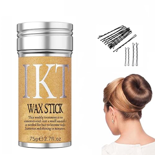 Damen Haarwachs Stick, Haarstyling Wachs Stick, Modellierung Haar Pomade für Perücken Babyhaar Frizz Flyaways krauses, Hair Styling Rand Edge Kontrolle Glue Haarcreme, Finishing Frisur Gel,75g von Toulifly