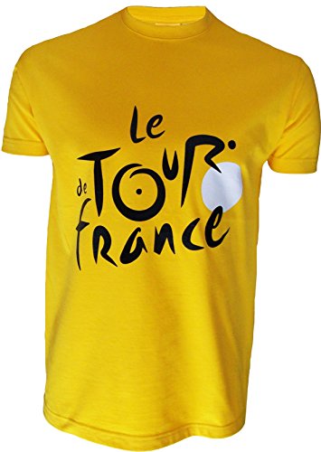 T-Shirt Der Tour de France Radfahren – offizielle Kollektion – Größe Erwachsene Herren S gelb von Tour de France