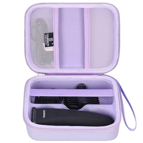 Tourmate Hartschalen-Aufbewahrungsbox für MANSPOT Leistenhaartrimmer, Reisebox für elektrischen Ball-Trimmer, Scham-Trimmer, Rasierer (nur Etui) (lila) von Tourmate