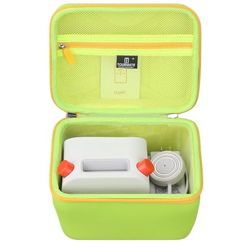 Tourmate Hartschalen-Aufbewahrungstasche für Yoto Reisen, Kinder-Lautsprecher, Spiele, Hörbuchkarte (nur Hülle) (Yoto Grün + Gelb) von Tourmate