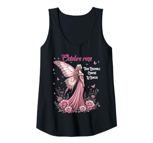 Damen Lasst Uns gemeinsam gegen Brustkrebs kämpfen – Oktober Pink Tank Top von Tous contre le cancer