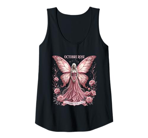 Damen Oktober Rose und der Kampf gegen Brustkrebs Tank Top von Tous contre le cancer