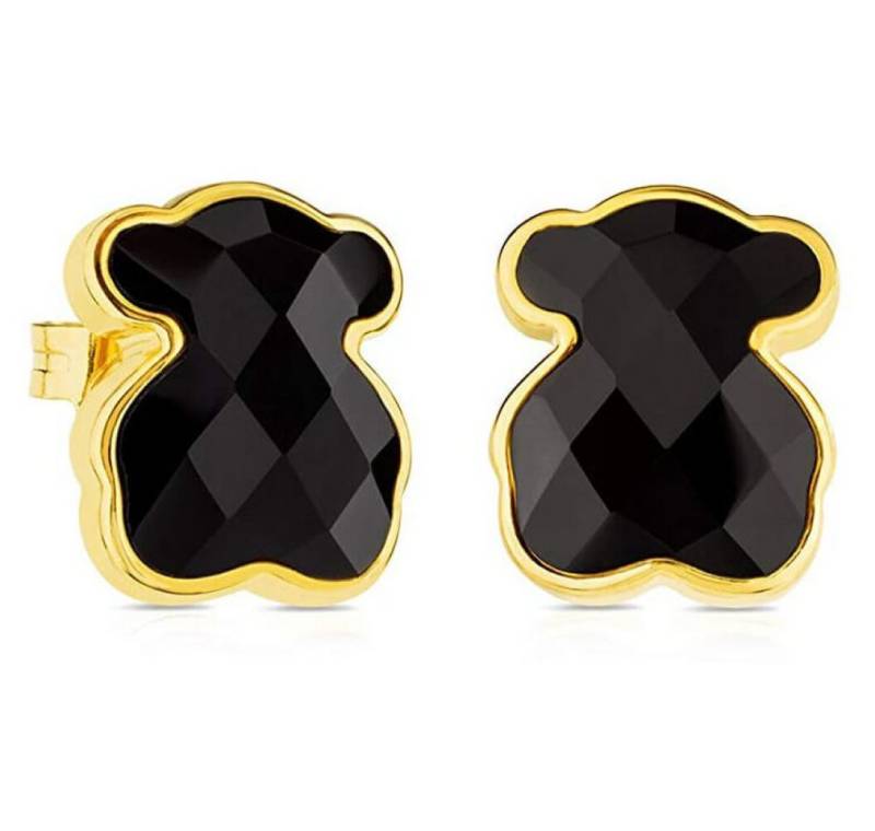 Tous Ohrring-Set Silberne Teddybär-Ohrringe mit Onyx 215433580 von Tous