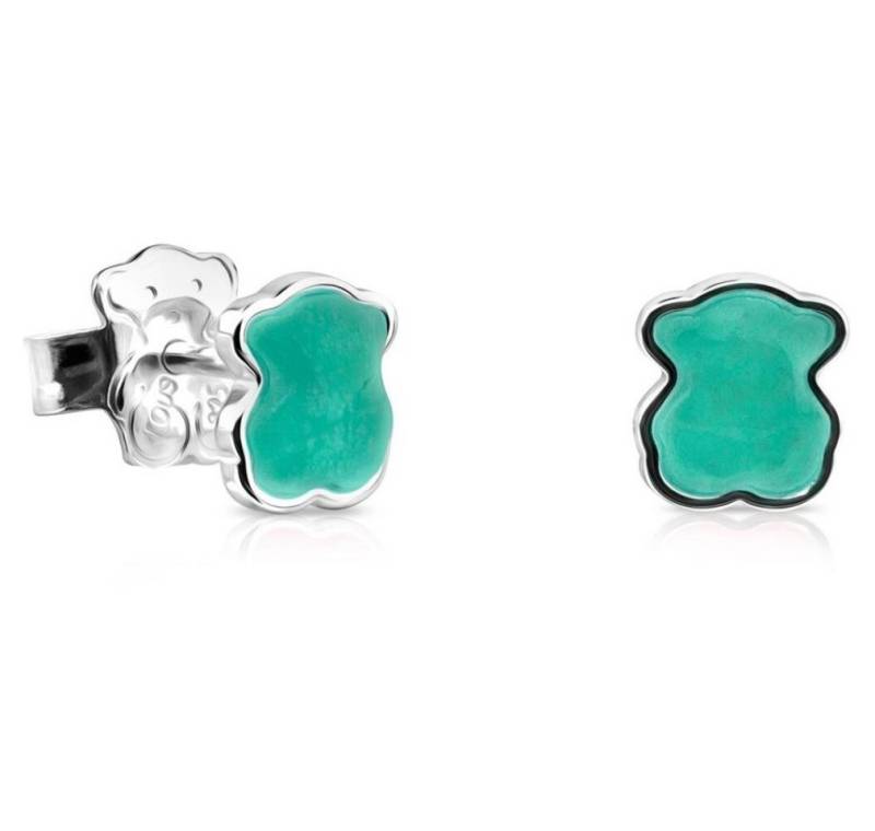 Tous Ohrring-Set Støíbrné medvídkové náunice s amazonitem Icon Color 815433600 von Tous