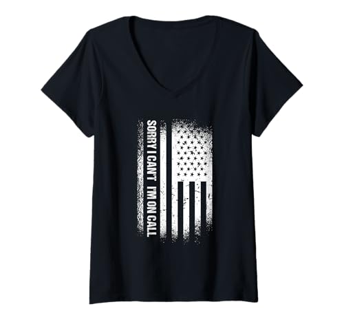 Damen Leider kann ich Nicht auf Abruf Abschleppwagen Operator T-Shirt mit V-Ausschnitt Damen Leider kann ich Nicht auf Abruf Abschleppwagen Operator T-Shirt mit V-Ausschnitt von Tow Truck Driver Operator Tow Trucker Present