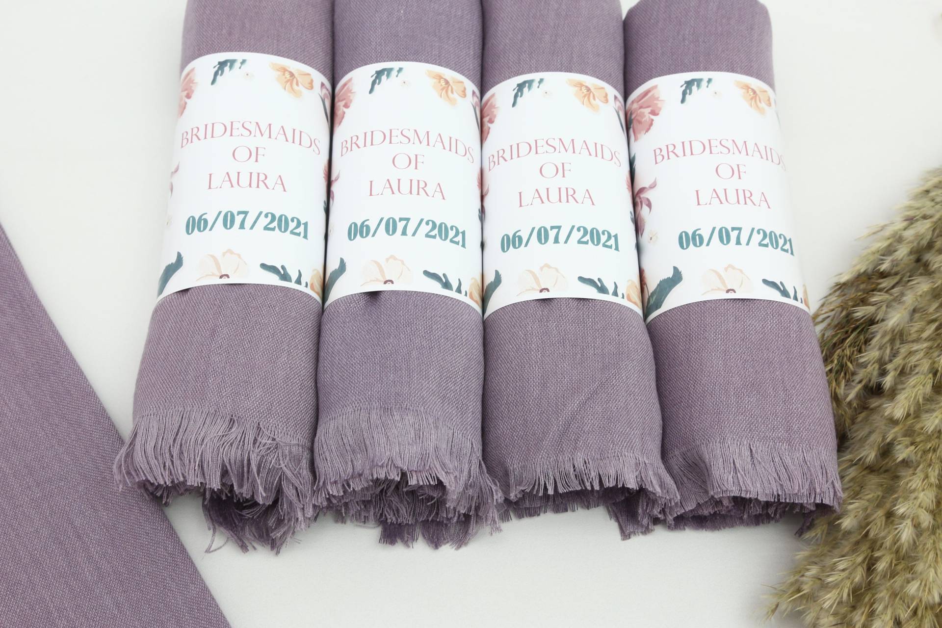 Bachlorette Geschenkschals, Schals in Loser Schüttung, Geschenke Für Veranstaltungen, 26 "x 67 ", Pashminas, Blasslila Pashmina, Pashmina Mit Einem von TowelMaster