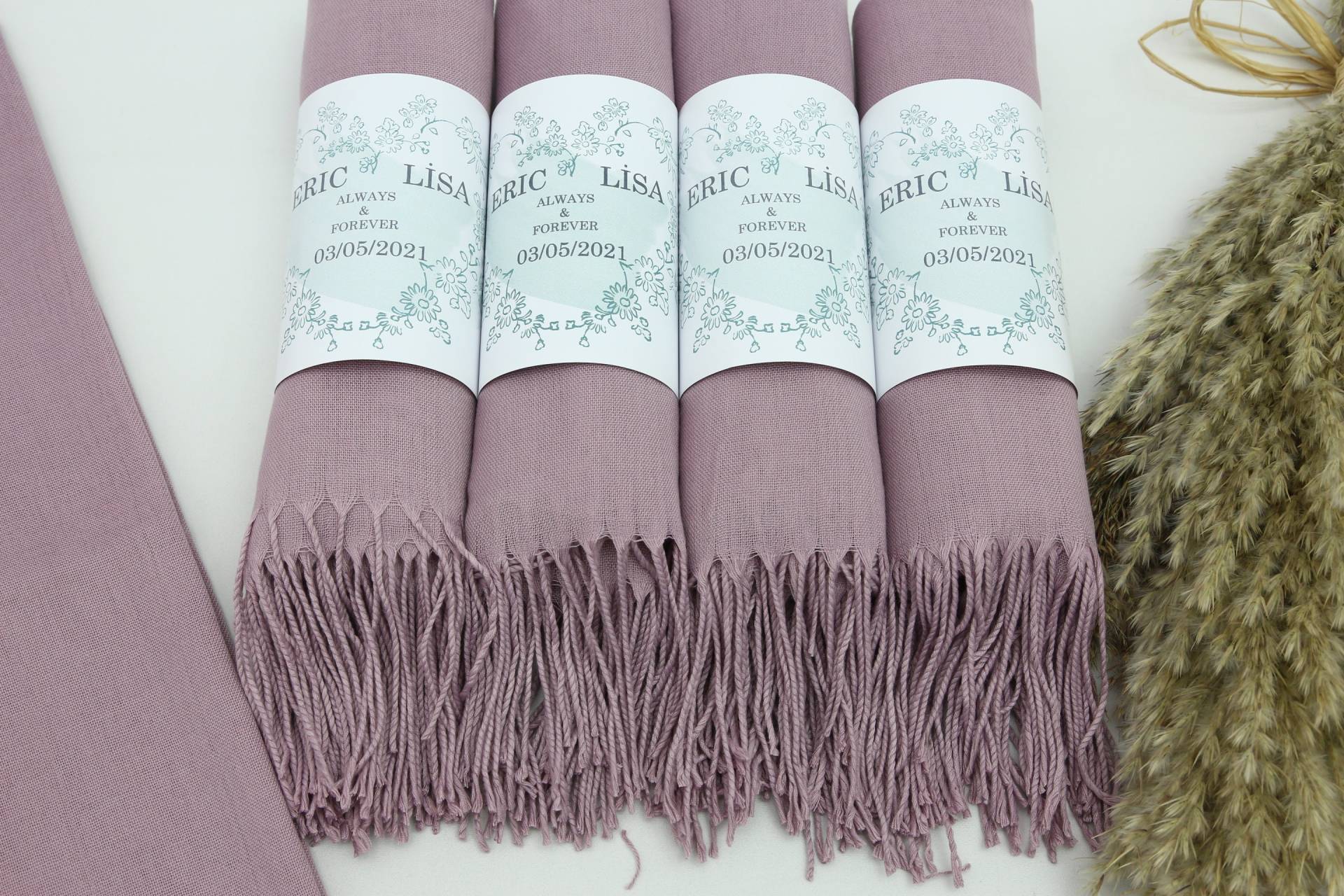 Großhandelsschals, Brautjungfer Schals, Qualitätsschals, Türkisch Pashmina, 26 "x 67", Pashminas, Lavendel Brautparty Geschenke, Schals Für von TowelMaster