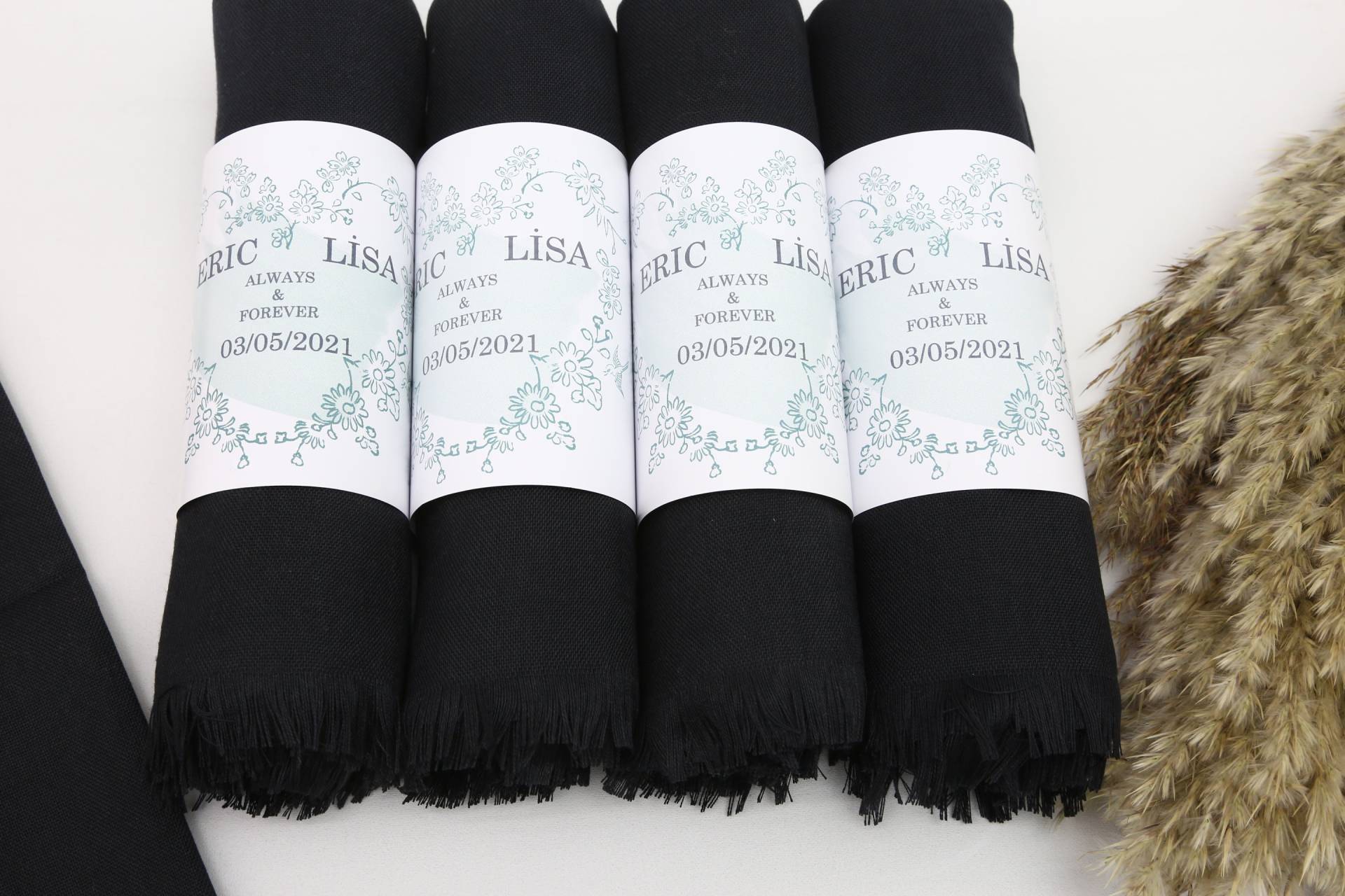 Großhandelsschals, Schals Für Event, Hochzeitsgeschenk-Pashminas, 26 "x 67", Pashminas, Schwarze Pashmina, Personalisierte Geschenke Brautjungfern von TowelMaster