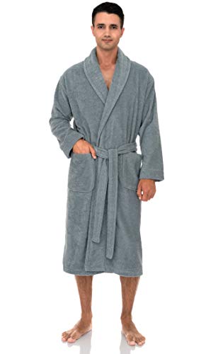 TowelSelections Herren-Bademantel, 100 % Baumwolle, Frottee, Spa-Bademantel für Herren, Steinbruch (Quarry), Large-X-Large von TowelSelections