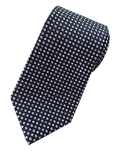 Towergem Extra lange Schwarz Krawatte XL 160 cm lange Geschäftsanzug Herren Krawatte von Towergem