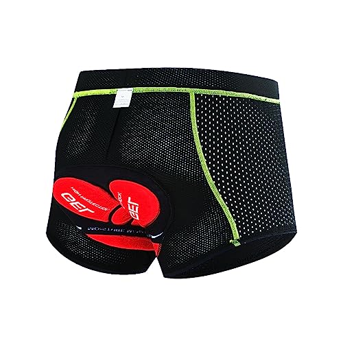 Towintec Fahrradhosen Herren Radunterhose mit Elastische 5D Gepolsterte Unterwäsche Fahrrad Motorrad rutschfest Schnell trocken Unterhosen Reitzubehör rutschfest MTB Hosen Kurze Radhose von Towintec