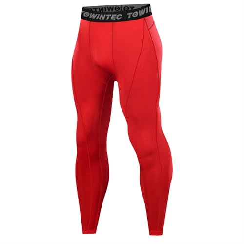 Towintec Herren Kompressionshose Lang Atmungsaktiv Laufhosen Funktionsunterhose Fitness Athletisches Radfahren Strumpfhose Trainingshose Baselayer Sporthose Grundschicht für Männer Gym Joggen von Towintec