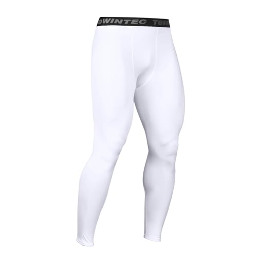 Towintec Kompressionshose Lang Herren Funktionsunterhose Atmungsaktiv Laufhose Fussball Unterhose Gym Trainingshose Athletisches Sporthose Under wear für Basketball Fitness Radfahren Grundschicht von Towintec
