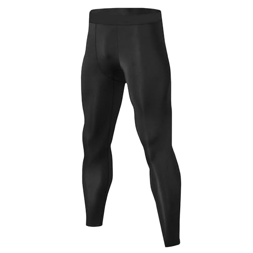 Towintec Kompressionshose Lang Herren Funktionsunterhose Atmungsaktiv Laufhose Strumpfhose Unterhosen Gym Trainingshose Athletisches Sporthosen für Fitness Joggen Radfahren Grundschicht von Towintec