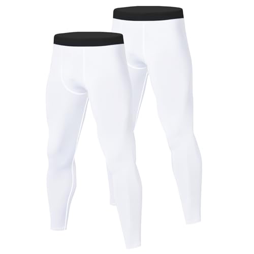 Towintec Kompressionshose Lang Herren Funktionsunterhose Atmungsaktiv Laufhose Strumpfhose Unterhosen Gym Trainingshose Athletisches Sporthosen für Fitness Joggen Radfahren Grundschicht von Towintec