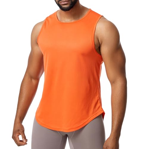 Towintec Tank Top Herren Muskelshirts Sport Unterhemd Laufshirt Schnelltrocknendes Workout Ärmelloses Bodybuilding Trägershirts Athletisches Funktionsshirt Fitness Strand Porosität Shirts Männer von Towintec