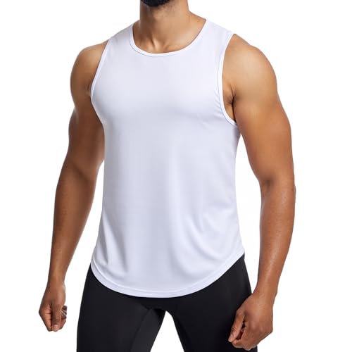 Towintec Tank Top Herren Muskelshirts Sport Unterhemd Laufshirt Schnelltrocknendes Workout Ärmelloses Bodybuilding Trägershirts Athletisches Funktionsshirt Fitness Strand Porosität Shirts Männer von Towintec