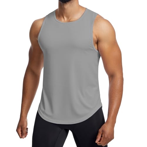 Towintec Tank Top Herren Muskelshirts Sport Unterhemd Laufshirt Schnelltrocknendes Workout Ärmelloses Bodybuilding Trägershirts Athletisches Funktionsshirt Fitness Strand Porosität Shirts Männer von Towintec