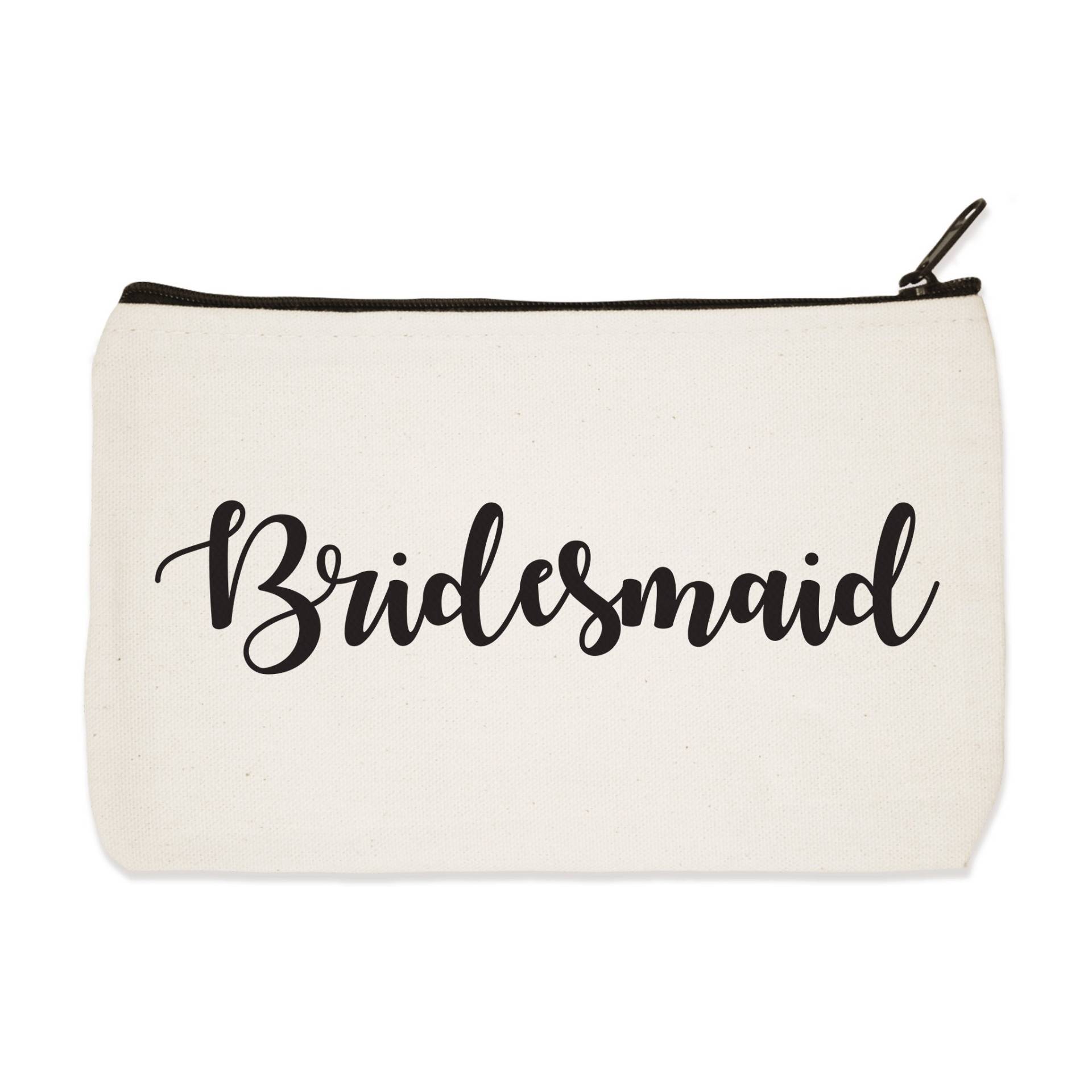 Brautjungfer - Canvas Zip Beutel Make-Up Tasche Bleistift Fall Reise-Beutel Brautjungfer - Canvas Zip Beutel Make-Up Tasche Bleistift Fall Reise-Beutel von Towne9