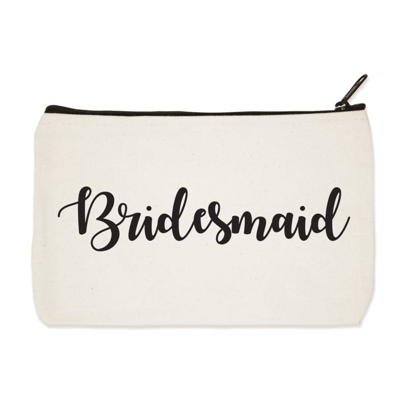 Brautjungfer - Canvas Zip Beutel Make-Up Tasche Bleistift Fall Reise-Beutel Brautjungfer - Canvas Zip Beutel Make-Up Tasche Bleistift Fall Reise-Beutel von Towne9