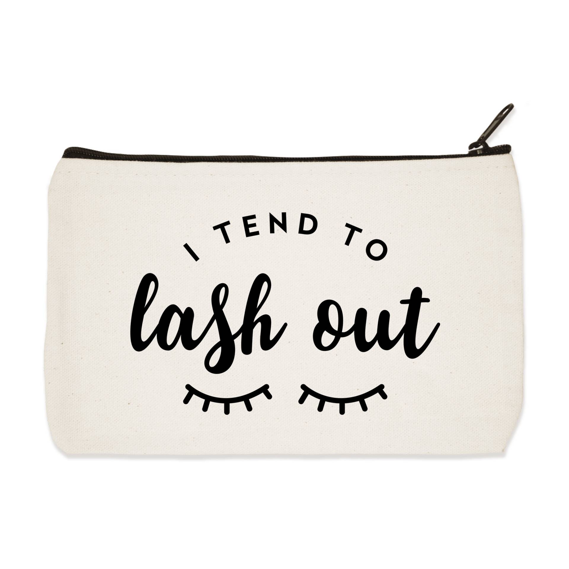Ich Neige Dazu, Lash Out - Canvas Zip Beutel Make-Up Tasche Bleistift Fall Reise-Beutel Ich Neige Dazu, Lash Out - Canvas Zip Beutel Make-Up Tasche Bleistift Fall Reise-Beutel von Towne9