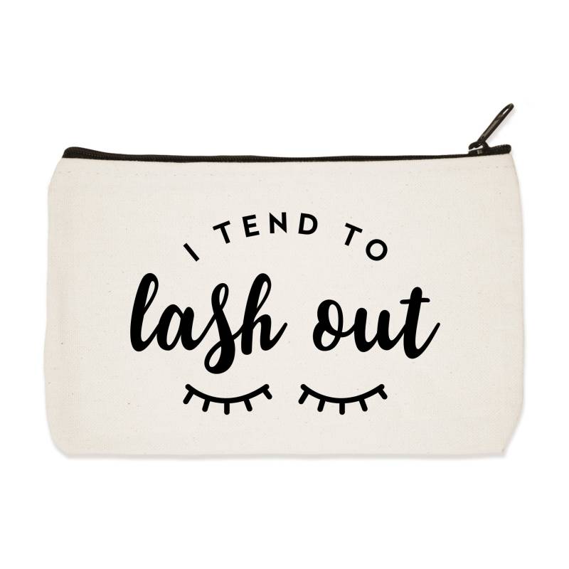 Ich Neige Dazu, Lash Out - Canvas Zip Beutel Make-Up Tasche Bleistift Fall Reise-Beutel Ich Neige Dazu, Lash Out - Canvas Zip Beutel Make-Up Tasche Bleistift Fall Reise-Beutel von Towne9